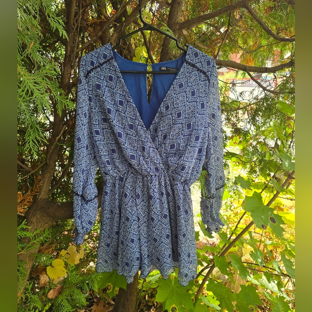 Zara | Blue Romper